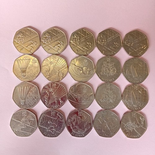 50p coin lot olympic - coin, sports
