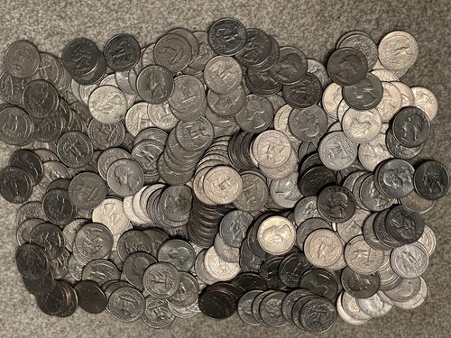 Usa 100 cent coins - x,