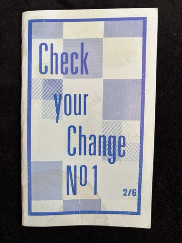 Check your change third - check,