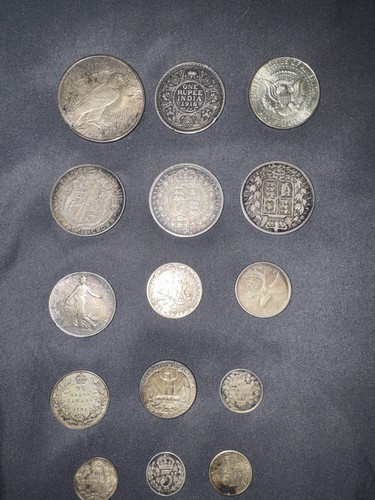 Silver coins 113 grams - 15, 113.92